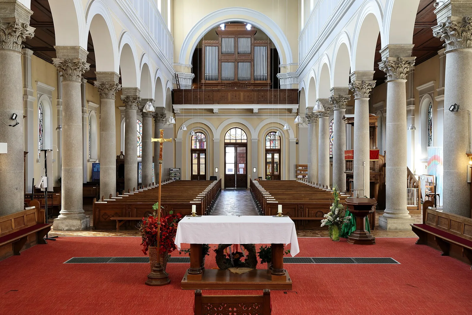 Interior of the Herz-Jesu-Kirche, Kaisermühlen, Vienna