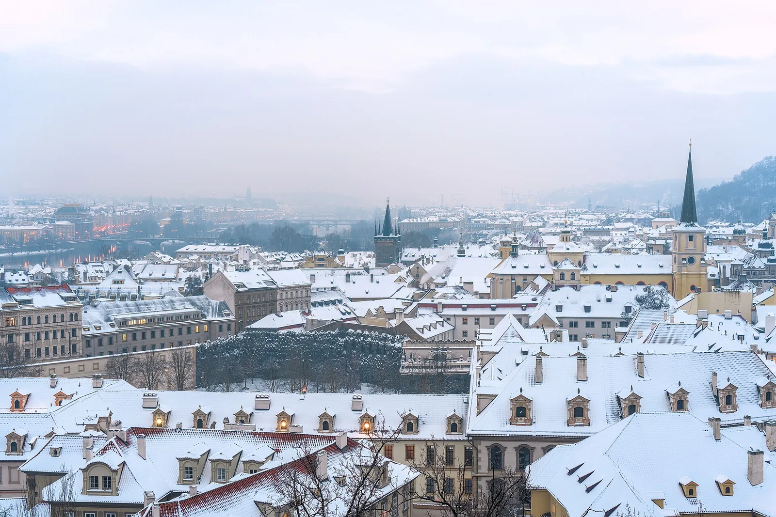 Malá Strana, Prague, in January